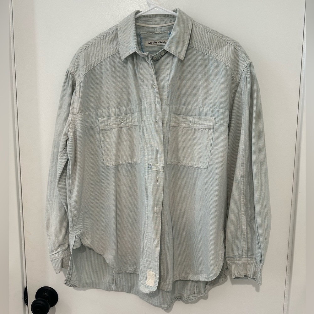 Free People, XS, Blue and White